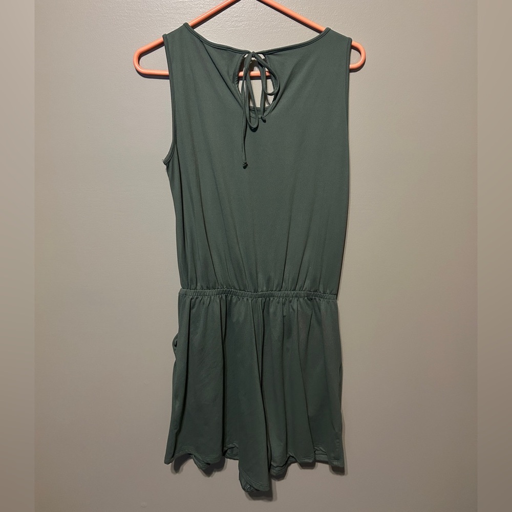Zenana Outfitters Sage Green Romper - Picture 4 of 4